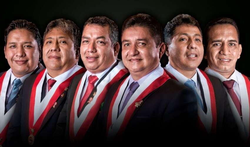 Raul Doroteo Juan Carlos Mori Jorge Flores Ancachi Darwin Espinoza Ilich Lopez y Elvis Vergara fueron sindicados como Los Ninos por Karelim Lopez. Foto composicion de Gerson Cardoso