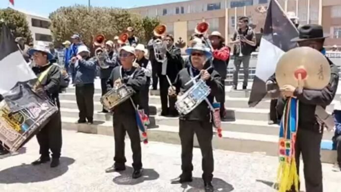 Bandas de musicos protestan en contra de Dina Boluarte l Difusion 1