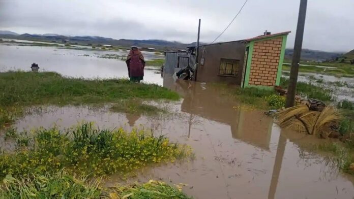 Huancané: Desborde del río en Vilquechico afecta cultivos, viviendas en Tiquitiqui y Carcarani