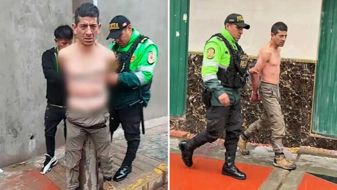 Ciudadano Argentino sorprendido robando en tienda de músicos es desnudado y amarrado a un poste