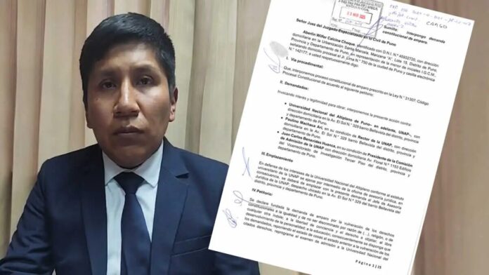 Padre de familia demanda a la UNA Puno por reprogramar examen que coincide con su culto religioso