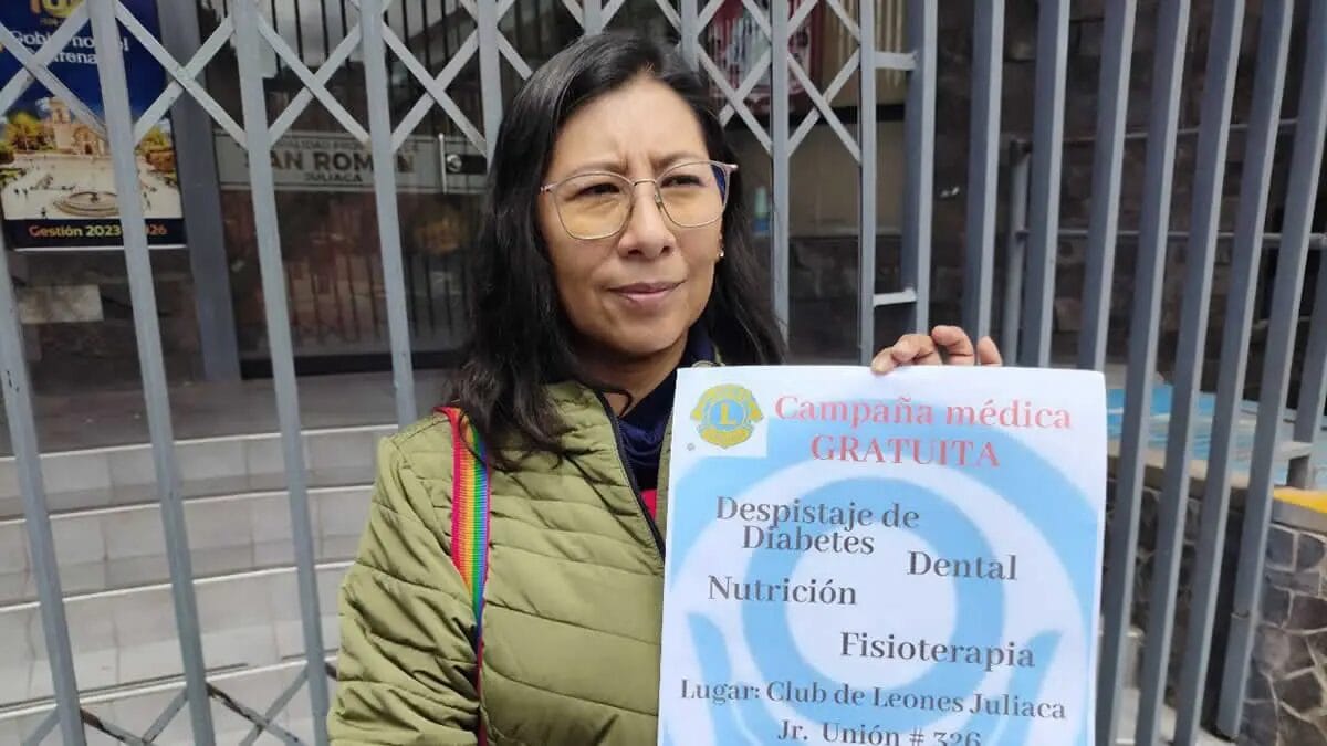 Club de Leones Juliaca organiza campaña médica gratuita para despistaje de diabetes y otras especialidades