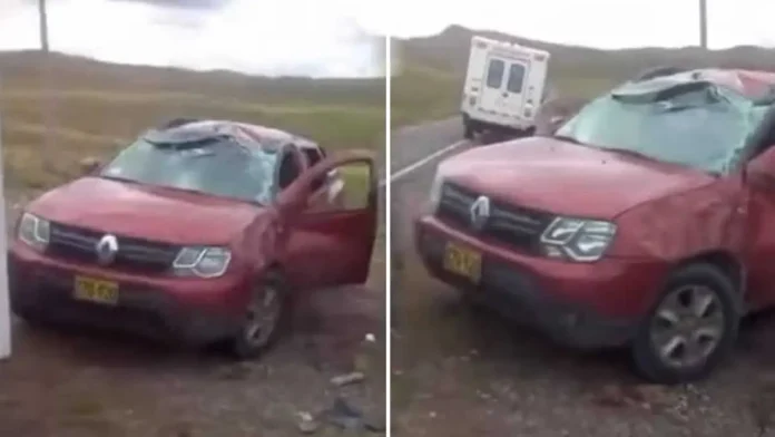 Lampa: Alcalde de Ocuviri sufre accidente en carretera Parina-Ocuviri