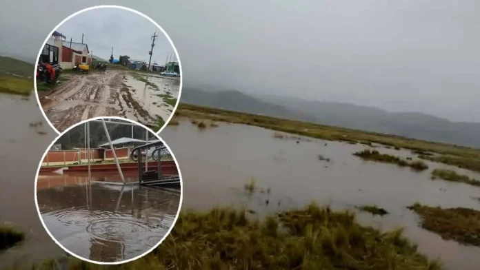 Melgar: intensas lluvias provocan severas inundaciones en Orurillo afectando vías, cultivos y educación