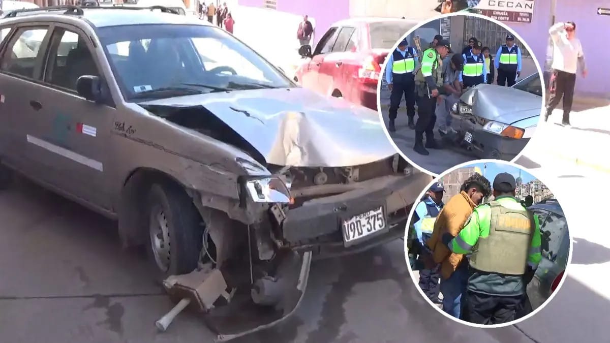 San Román: Conductor ebrio choca contra poste en La Rinconada ...