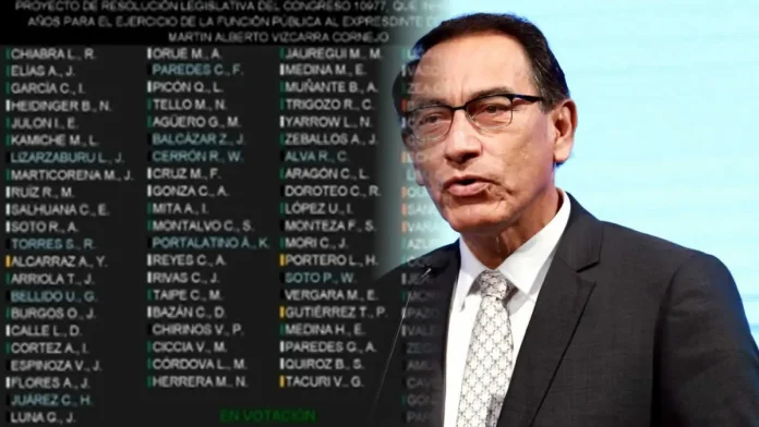 Congreso rechaza inhabilitación de Martín Vizcarra por tercera vez