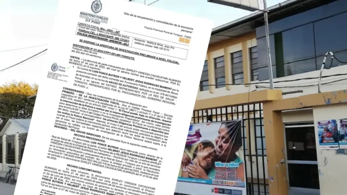 Directivos de Salud de Yunguyo investigados