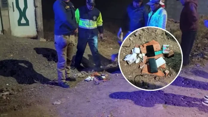 Hallan celular oculto en ladrillo