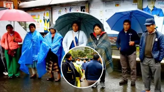 Protesta de proveedores de Ollachea