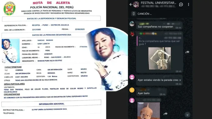 estudiante Gaby Lisbeth Vargas Mamani