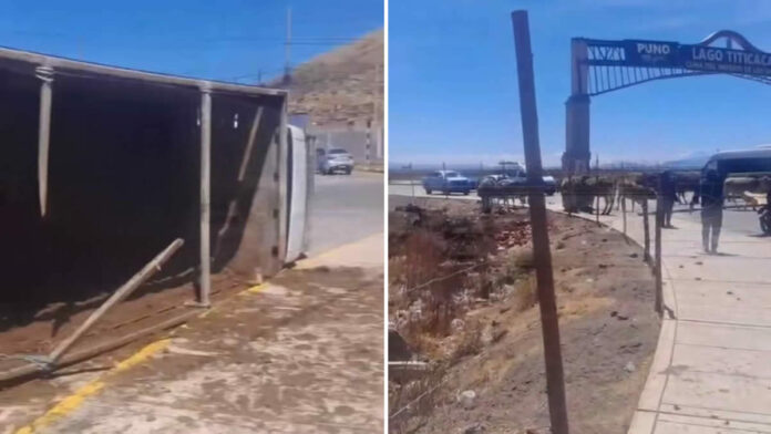 Camión repleto de ganado sufrió volcadura en Salcedo
