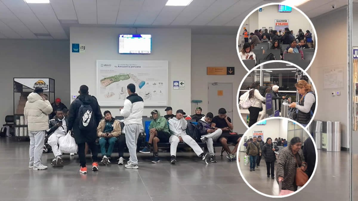 pasajeros varados en aeropuerto
