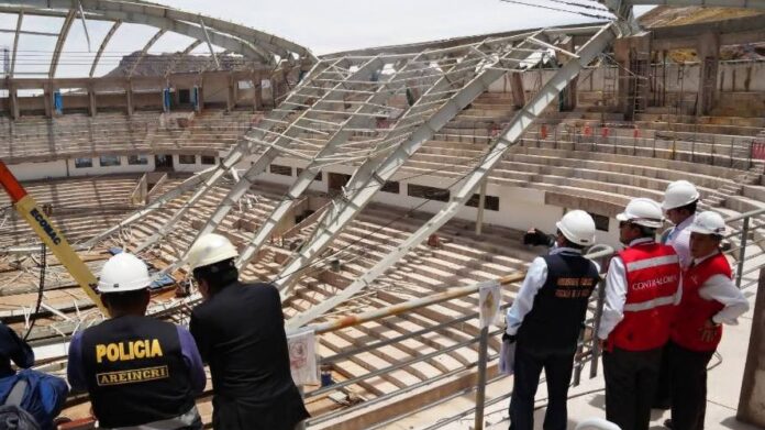 Puno: Fiscalía y Contraloría intervienen obra del Coliseo Cubierto del Club del Pueblo en Puno tras colapso de techo