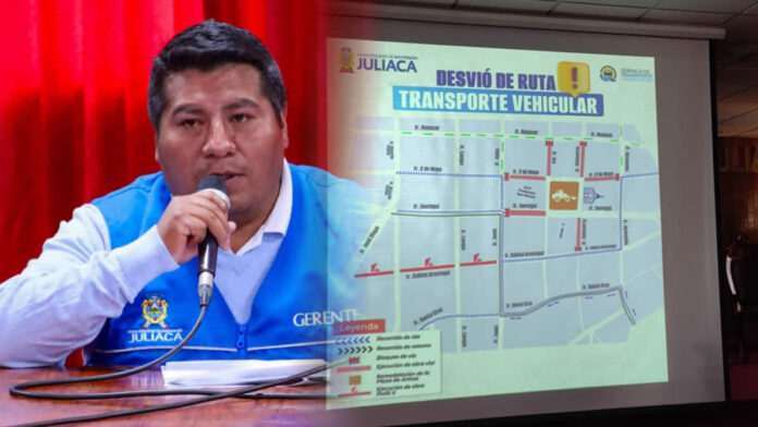 Rutas alternas en Juliaca por remodelación de Plaza de Armas