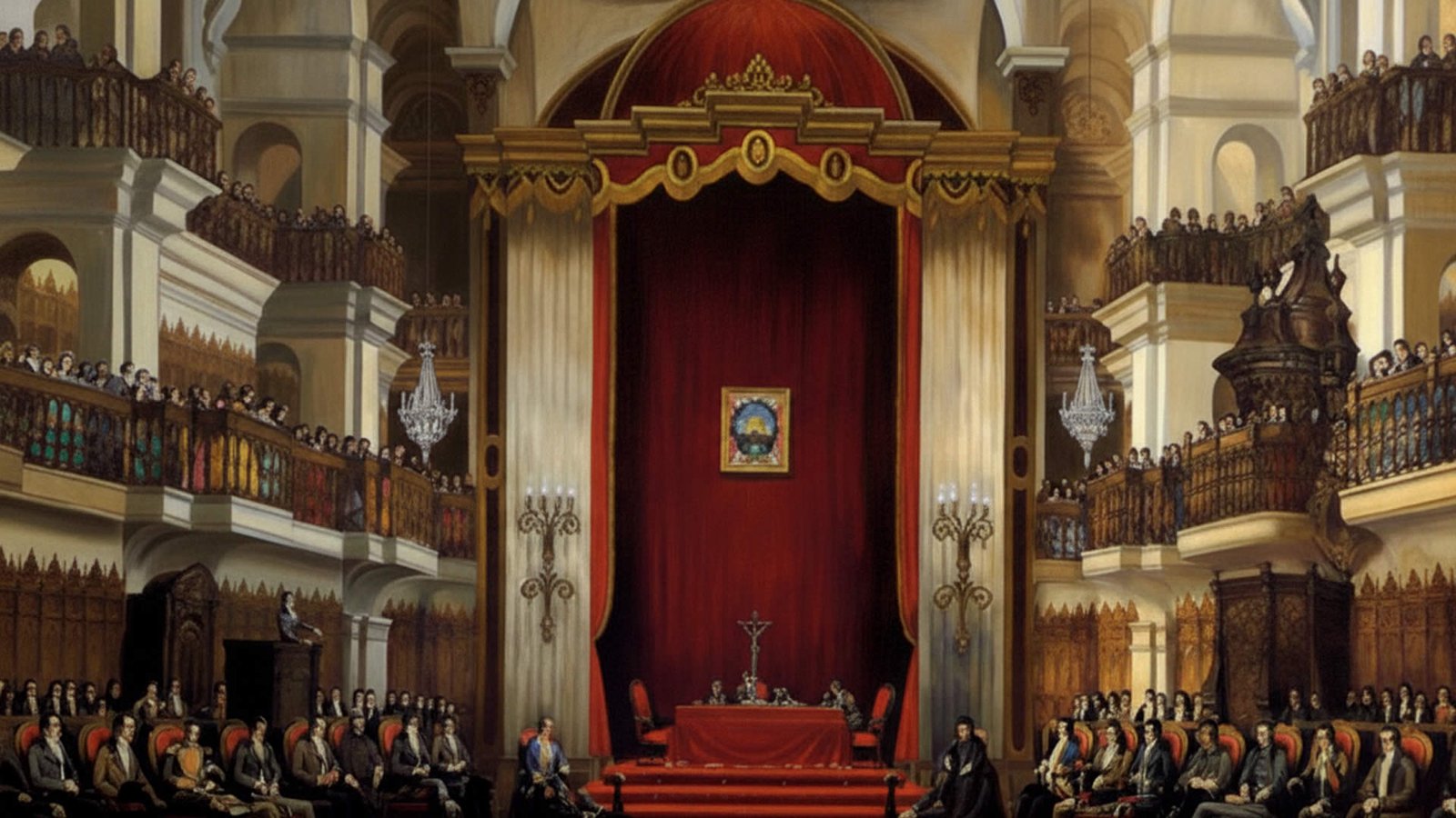 Instalación del Primer Congreso Constituyente en el Perú