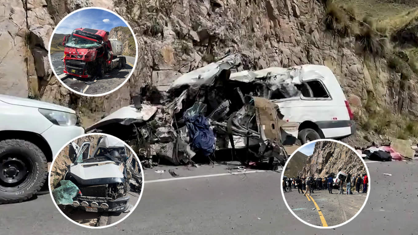 Choque frontal en Santa Lucía deja siete muertos y diez heridos ...