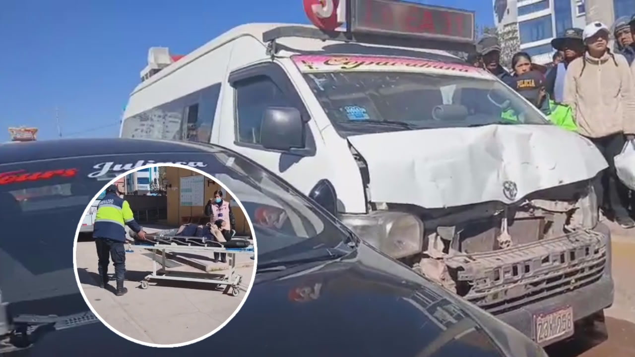 Juliaca: quíntuple choque deja como saldo una mujer herida – Pachamama ...
