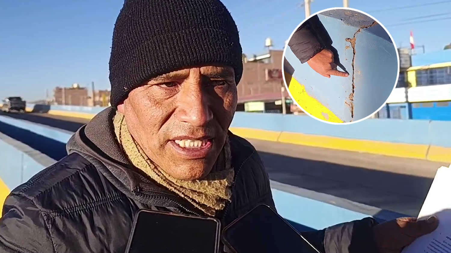 Juliaca: Dirigente denuncia abandono del bypass tras gastar S/40 millones